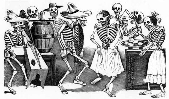 Danza de Las Calacas_grabado por Jose Guadalupe Posada