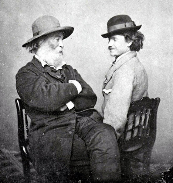 ZP_Walt Whitman with Peter Doyle who was quite possibly his lover_1869