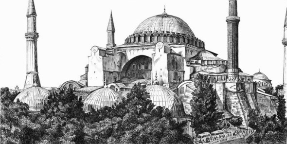 ZP_Hagia Sophia_drawn by Trici Venola_2011