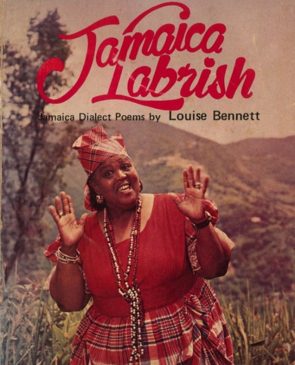 ZP_Louise Bennett's 1966 collection of Jamaican dialect poems_she is photographed as Miss Lou on the cover