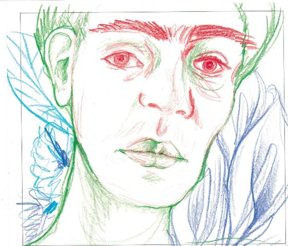 1.Drawing by a Toronto teenager_Frida Kahlo