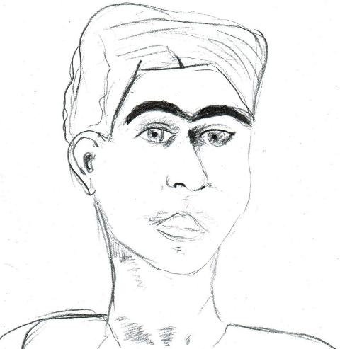 2.Portrait of Frida Kahlo by a teenager in Toronto