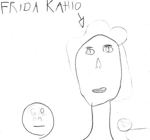 6.Frida Kahlo portrait by a Toronto child