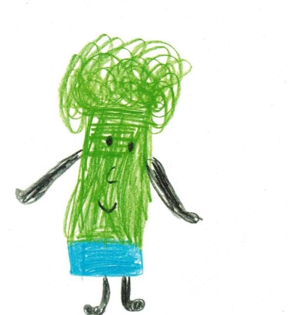 7.Frida Kahlo as drawn by a four year old in Toronto