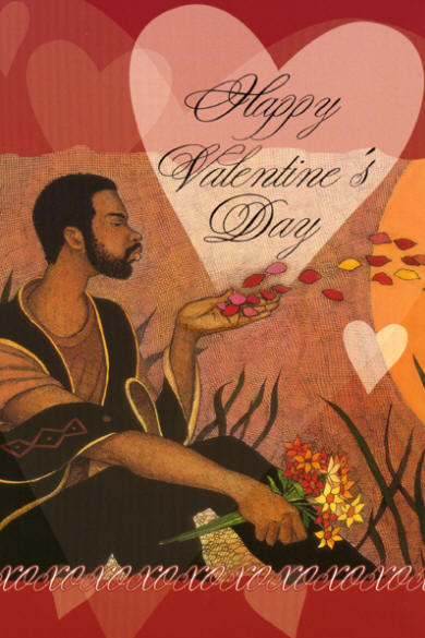 Contemporary Valentine card aimed at the Black American market