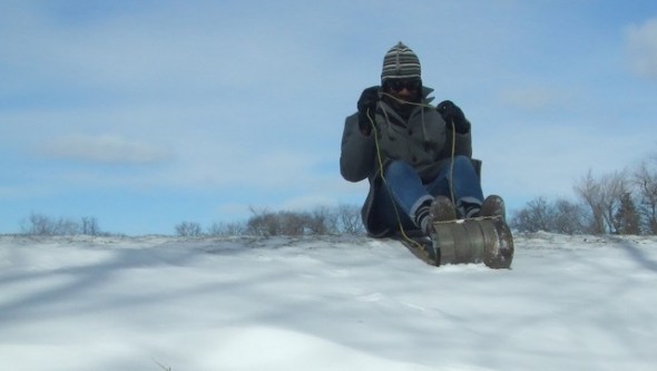 Garvin on tobbogan 1