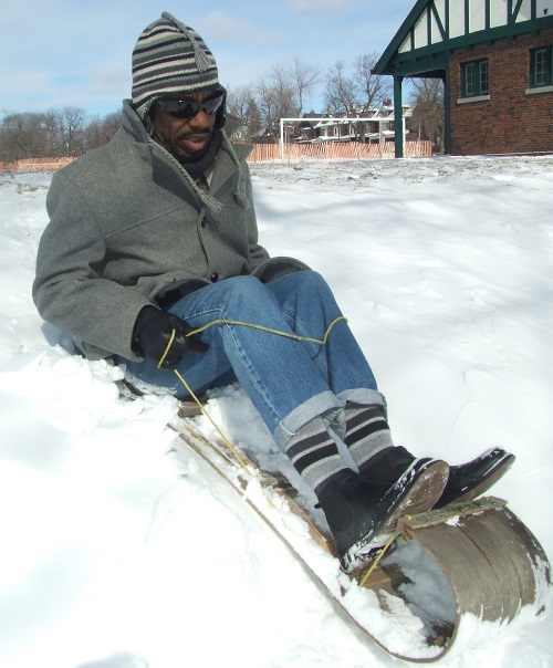 Garvin on toboggan 2