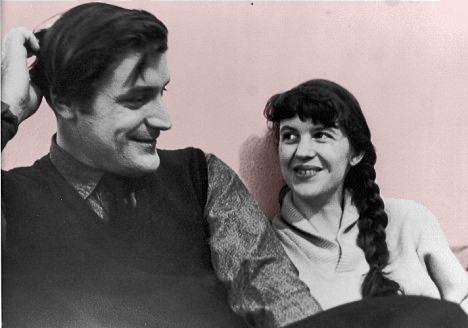 ZP_Sylvia Plath and Ted Hughes in 1956