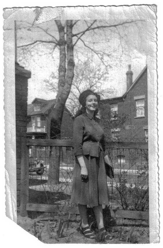 ZP_Eileen Thompson in 1948, not long after her arrival in Toronto from Belfast, Northern Ireland