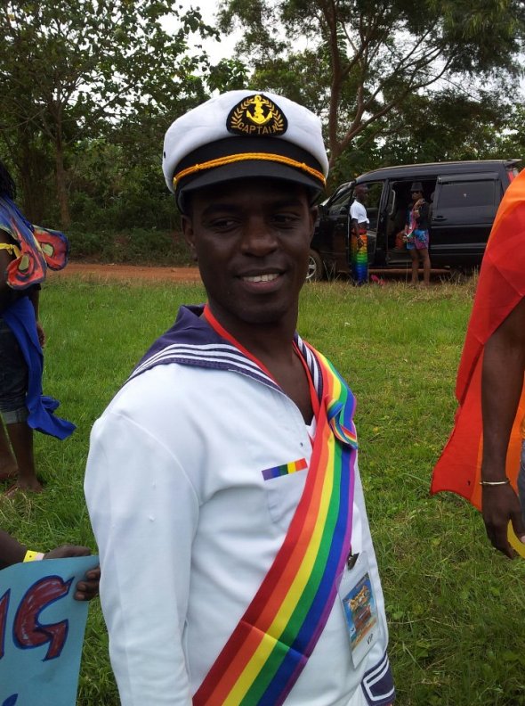 ZP_Frank Mugisha_First Uganda Pride March_August 2012_ Next time we begin the march from the police station...
