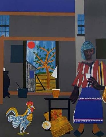 ZP_Romare Bearden 1911 - 1988_Morning of the Rooster_1980