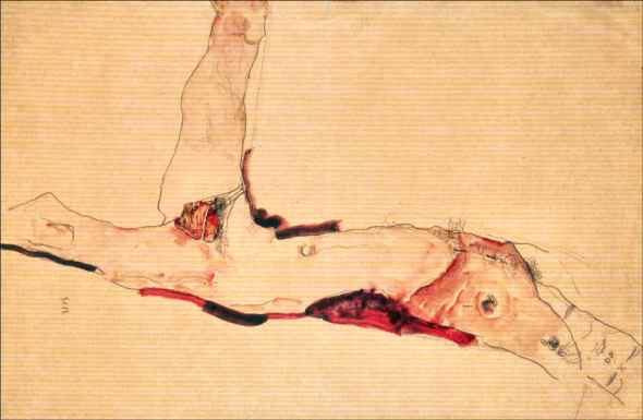 ZP_Egon Schiele_Reclining male nude_1911