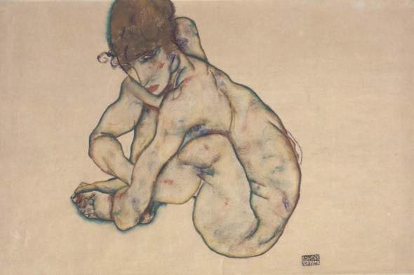 ZP_Egon Schiele_Sitzender weiblicher Akt_Female nude sitting_1914