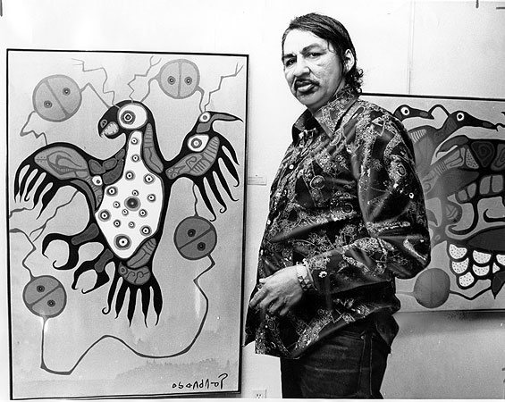 ZP_Norval Morrisseau in 1977_photograph by Dick Loek_Toronto Star newspaper