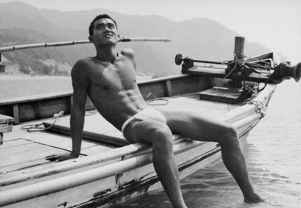 Fundoshi, traditional Japanese underwear, is a loin cloth made of one length of white linen or cotton.