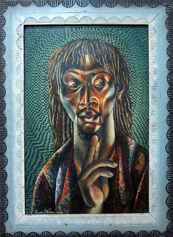 Peace and Love by Jamaican painter Osmond Watson_1969_Paz y Amor por el pintor jamaicano Osmond Watson_1969