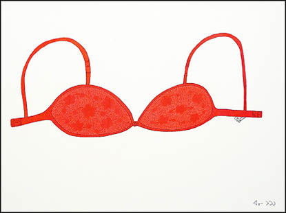Annie Pootoogook_Red Bra