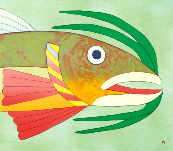 Kenojuak_Iridescent Char_lithograph_2009