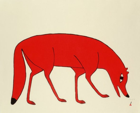 Kenojuak_Red Fox_stonecut_2012