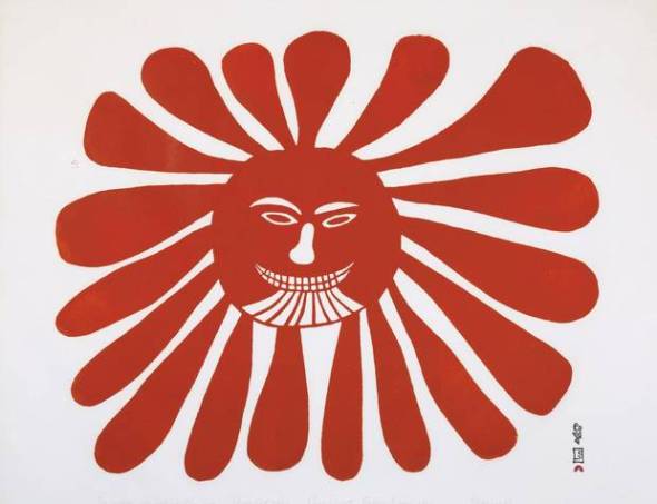 Kenojuak_The Woman who lives in the Sun_1960