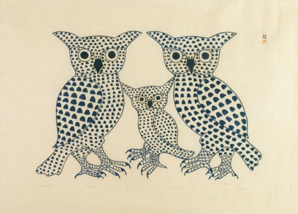 Kenojuak_Winter Birds_1975
