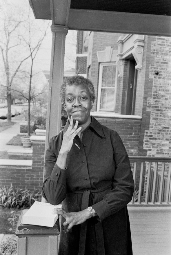 Poet Gwendolyn Brooks in the mid1960s_photo by Art Shay