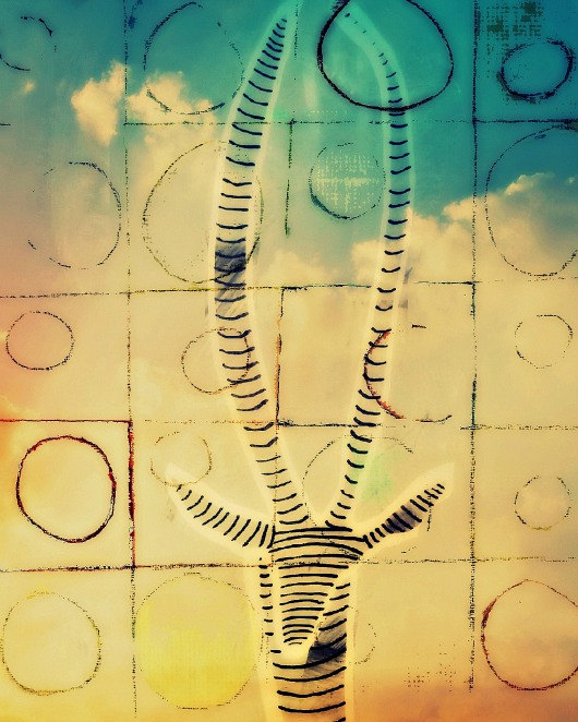 ZP_Cabeza de Gacela_una serigrafía por A. Lighthall