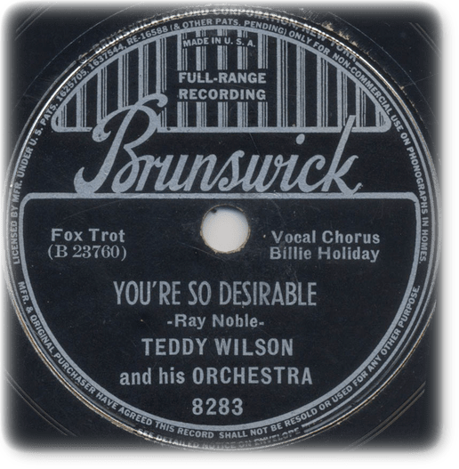 Billie Holiday_1938 recording of You're So Desirable