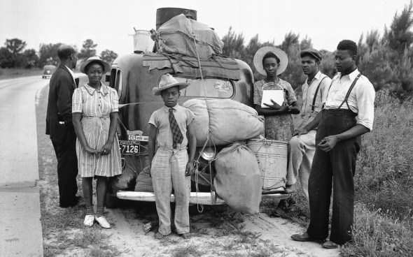 The family pictured here was part of The Great Migration:  African-Americans on the move from the rural South up or over to towns and cities of the North and MidWest. They wished to escape that Life of which Ma Rainey sang...