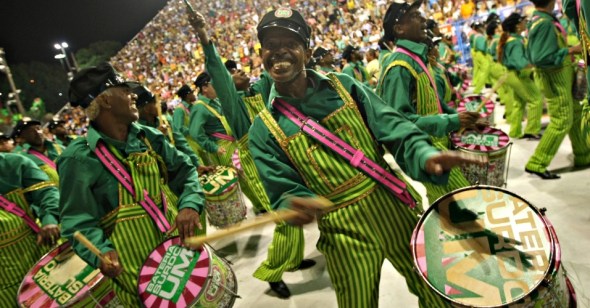 February 2013_a Mangueira bateria at Rio Carnaval