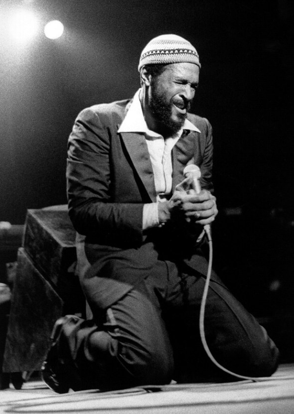 Marvin Gaye in a live performance