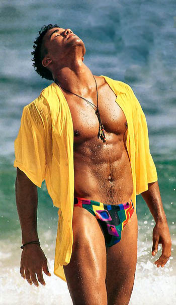 Shemar Moore when he was still a model_before he began to do TV