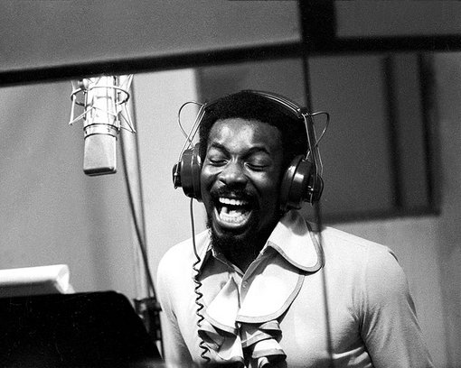 Wilson Pickett in the recording studio_early 1970s