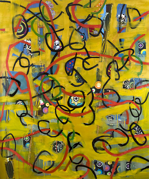 Danny Simmons_Loopy Loo_Oil on canvas_2013