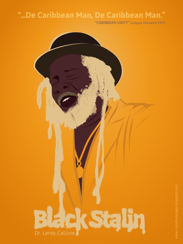 Artist Seon Thompson's tribute poster to Black Stalin