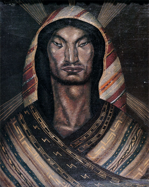 Cecilio Guzmán de Rojas_pintor boliviano_Cristo aimará_Aymara Christ_1939