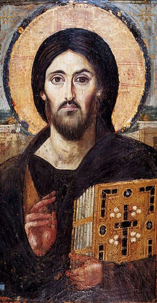 Christ the Saviour_Pantokrator_a 6th century icon from St. Catherine's Monastery_Mount Sinai, Egypt