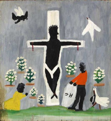 Clementine Hunter_1887 to 1988_Black Jesus