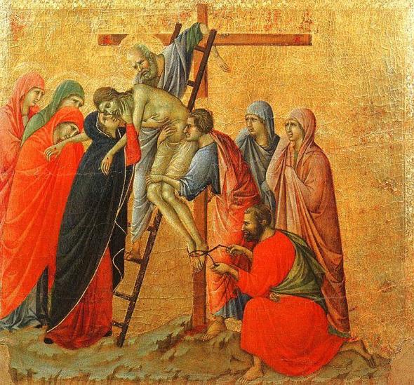 Duccio di Buoninsegna_Deposizione dalla Croce_Descent from The Cross, 1311