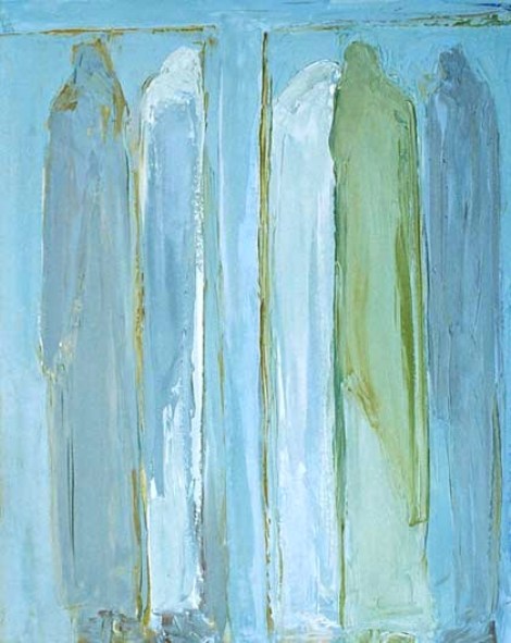 Macha Chmakoff_At the foot of The Cross_Abstract painting based on John 19:  verses 25- 27_The women gathered at the cross included Mary, mother of Jesus and Mary Magdalene.