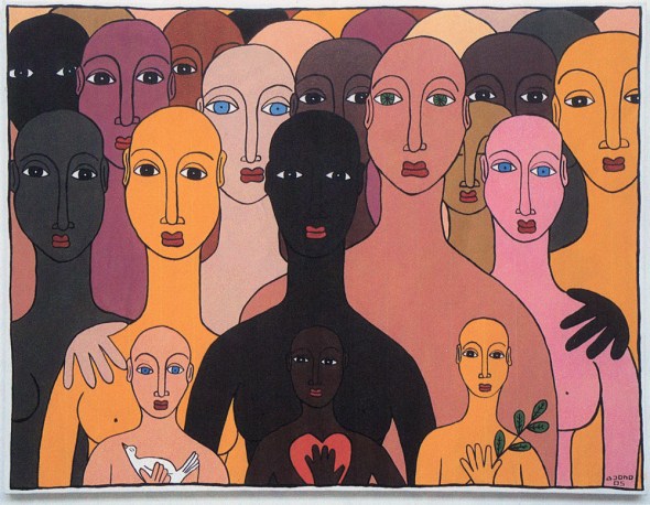 Un Mundo Mejor_derechos de autor Marie Sabal- Lecco, artista de Camerún_Un Monde Meilleur_droit dauteur Marie Sabal- Lecco, artiste camerounais_A Better World_ copyright Cameroonian artist Marie Sabal-Lecco