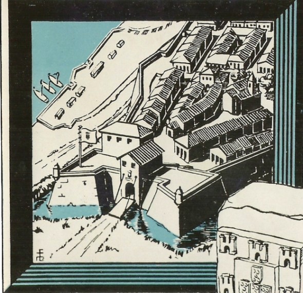 Salvador da Bahia_a print of the city as it might have looked during the 17th century_by Paulo Lachenmeyer