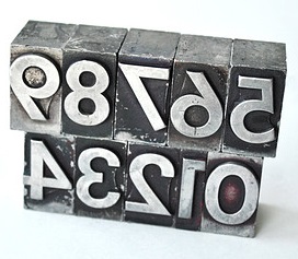 Vintage typesetters blocks_zero to nine