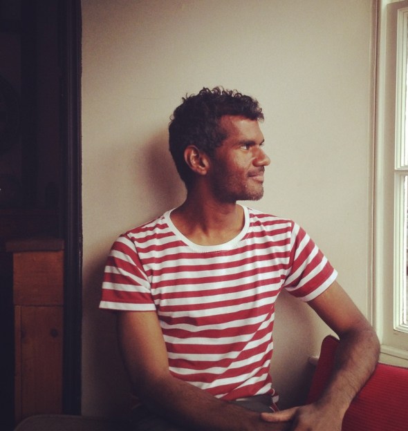 Andre Bagoo in Laugharne_photograph by Ann Marie Goodwin