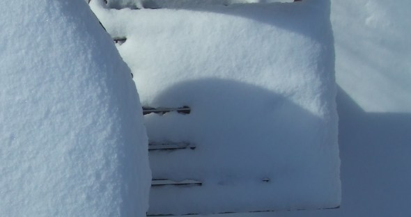 January 27th 2014_Table and chair and snow_detail