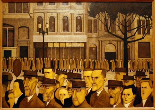 John Brack_Collins Street, 5 p.m._1955