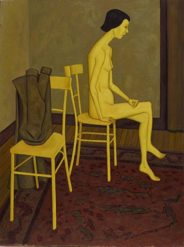 John Brack_Nude with two chairs_1957