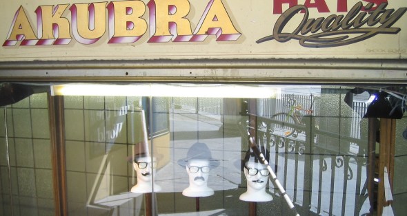 Melbourne_City Hatters display window A_September 2014