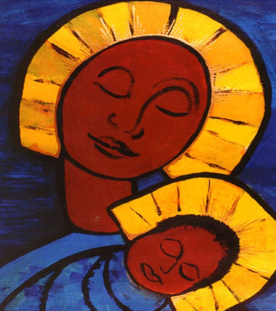 Madre María y el Bebé Jesús