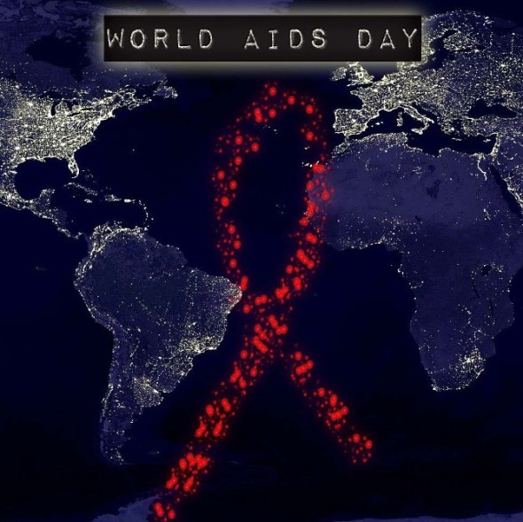 World AIDS Day poster from a United Methodist congregation in Seattle Washington USA